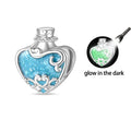 Romantic Pink Crown Perfume Bottle Charms Beads Bracelets Fine Jewelry
