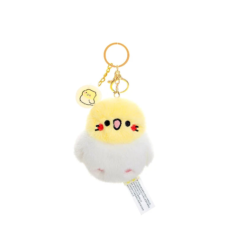 Kawaii Bird Plushie Pendant Keychain