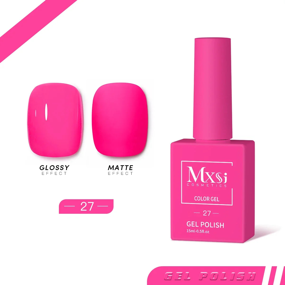 Mxsi 15ml Gel Nail Polish Neon Base Coat