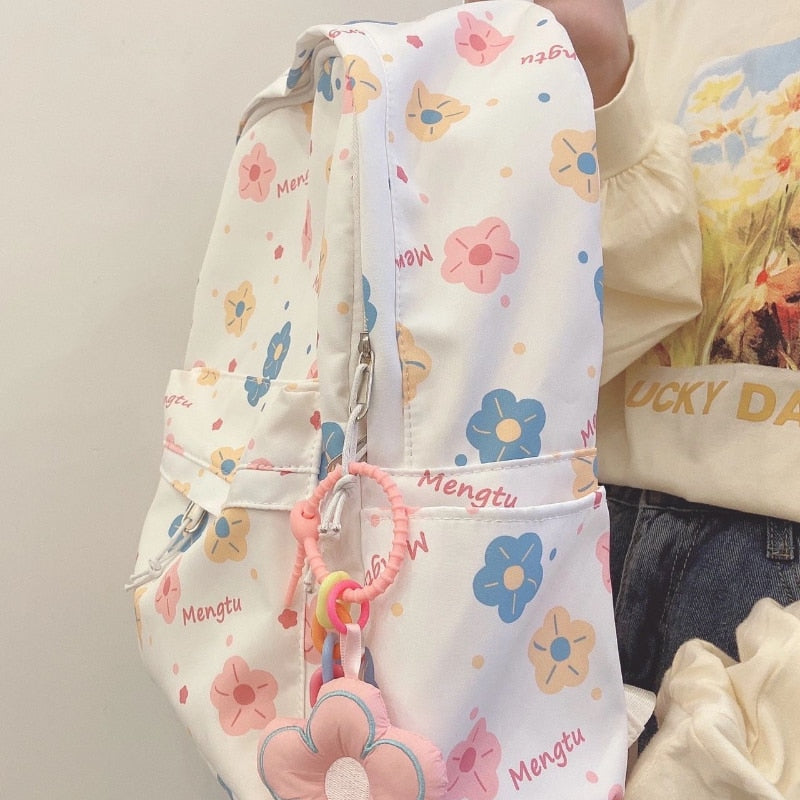 Kawaii Floral Backpack
