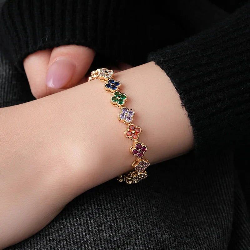 Flower Lucky Stainless Steel Bracelet