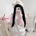 Cute Strawberry Bunny Sailor Sweater