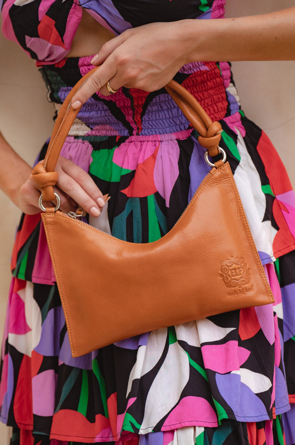 Sunray Small Leather Bag by Bali ELF