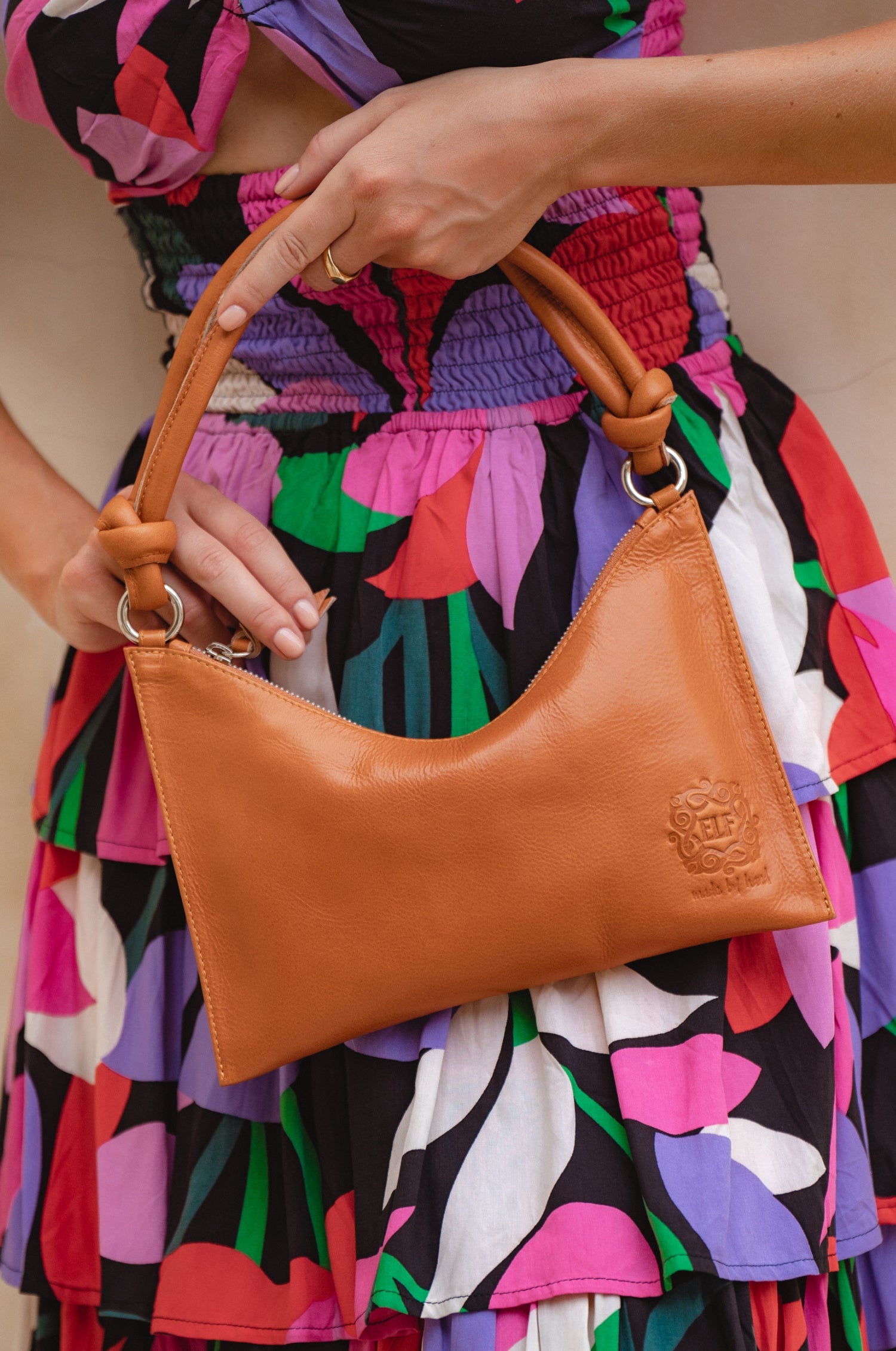 Sunray Small Leather Bag by Bali ELF