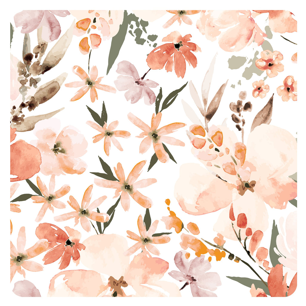 Peachy Dreams Splash Mat - A Waterproof Catch-All for Highchair Spills by BapronBaby