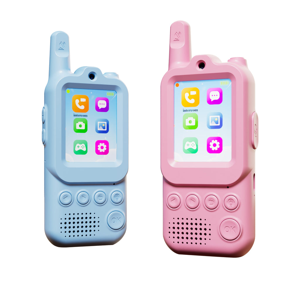 Contixo TK2 Kids Video Walkie Talkies With Camera (2 Pack) – 2.0” Screen Video Intercom, Voice & Photo Messaging, Kids 2-Way Radio With Emojis & Games, Rechargeable 2.4G Walkie Talkies for Boys & Girls Ages 3+