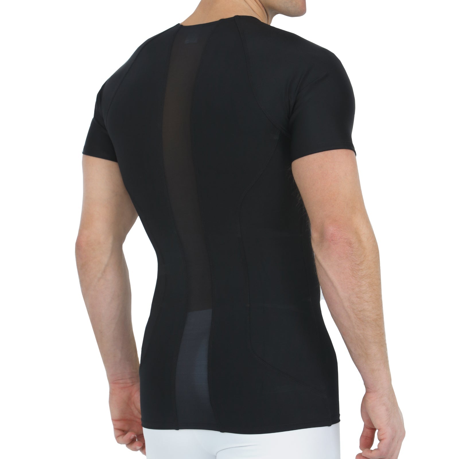 Insta Slim I.S.Pro USA Compression Short Sleeve Crew Neck Shirt W/Side & Back Power Mesh Panels TS2307, Burbank, California, CA