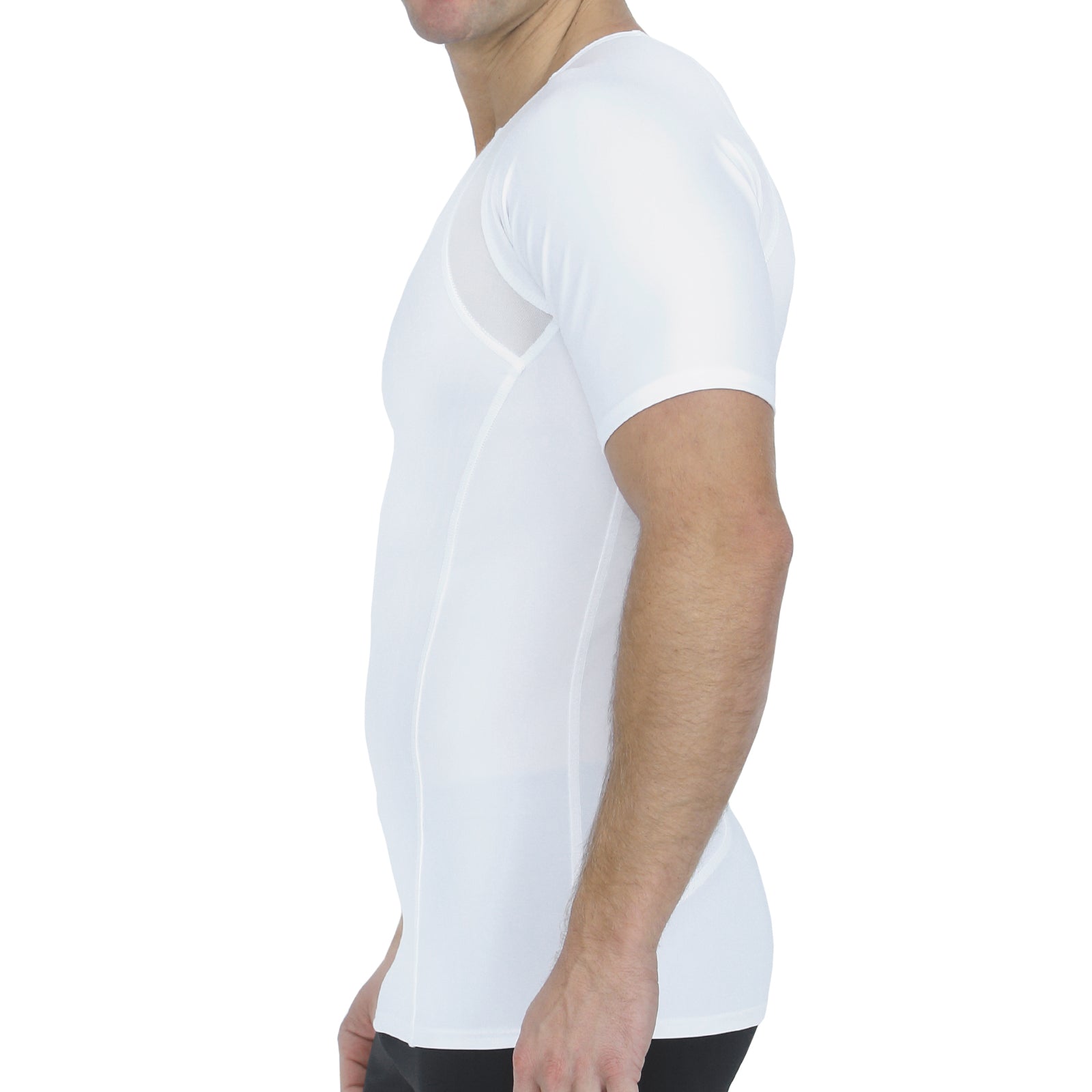Insta Slim I.S.Pro USA Compression Short Sleeve Crew Neck Shirt W/Side & Back Power Mesh Panels TS2307, McMinnville, Oregon, OR