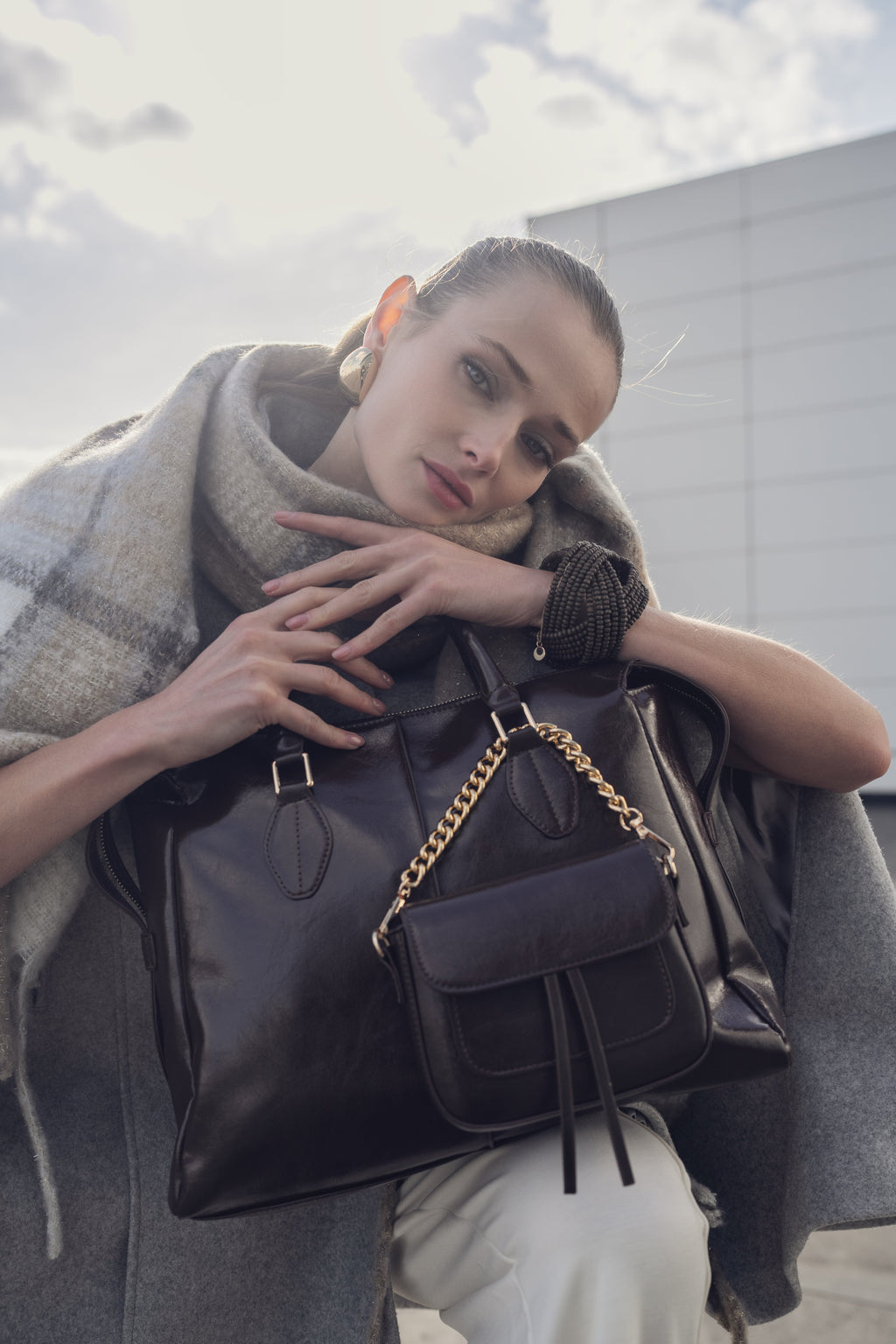 Yareli Tote Bag  with Mini Bag- 2-piece set by MKF Collection by Mia K.