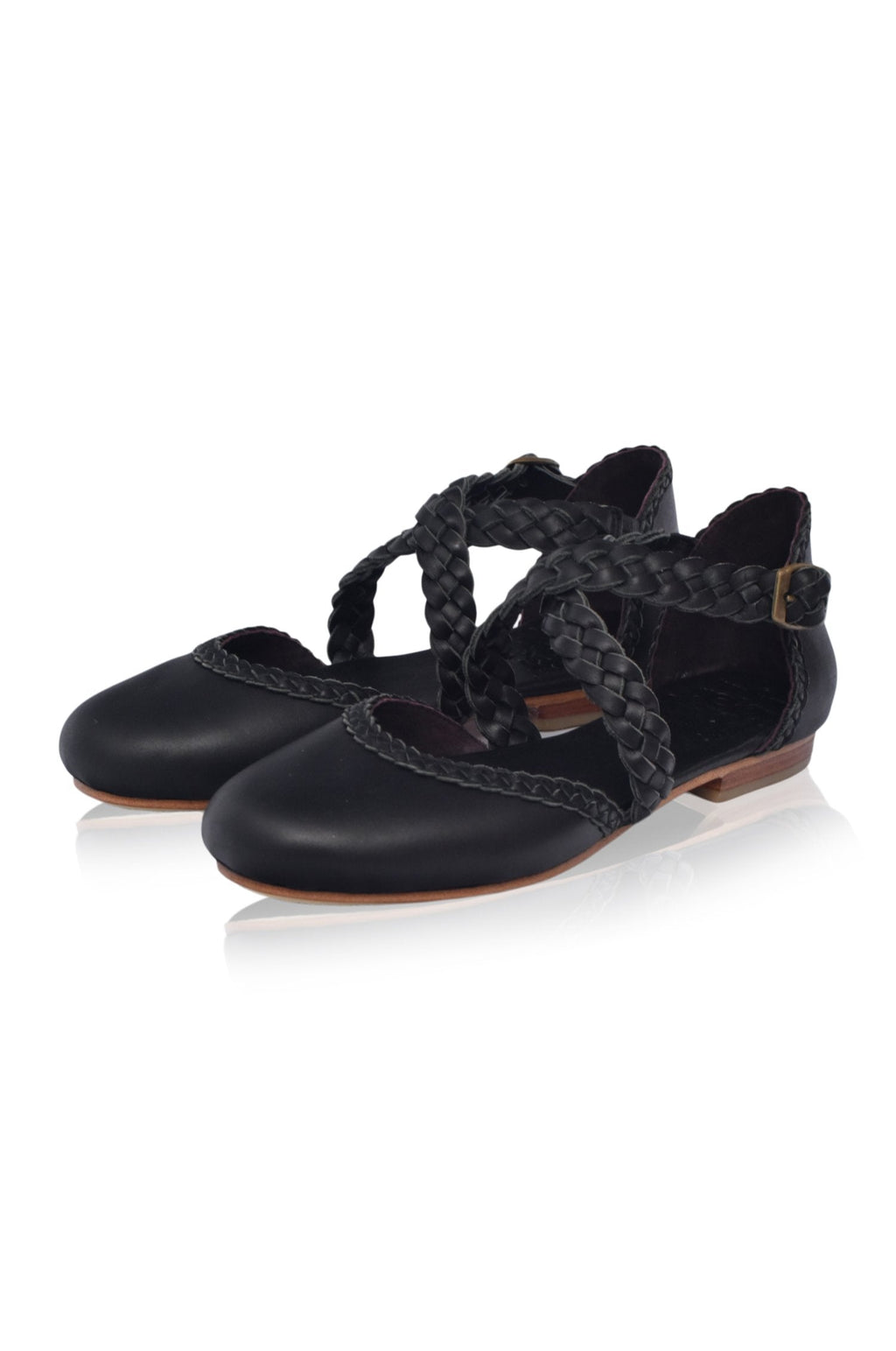 Tallulah Braided Leather Flats by Bali ELF