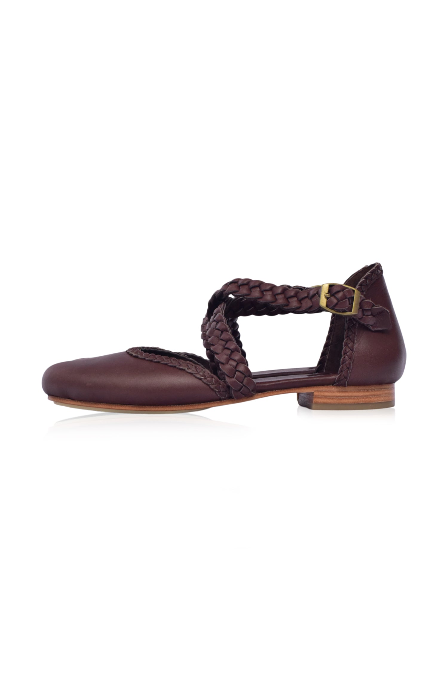 Tallulah Braided Leather Flats by Bali ELF