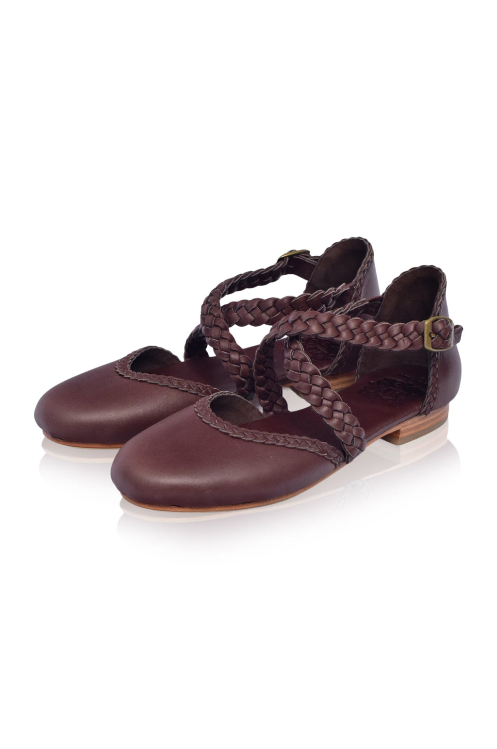 Tallulah Braided Leather Flats by Bali ELF