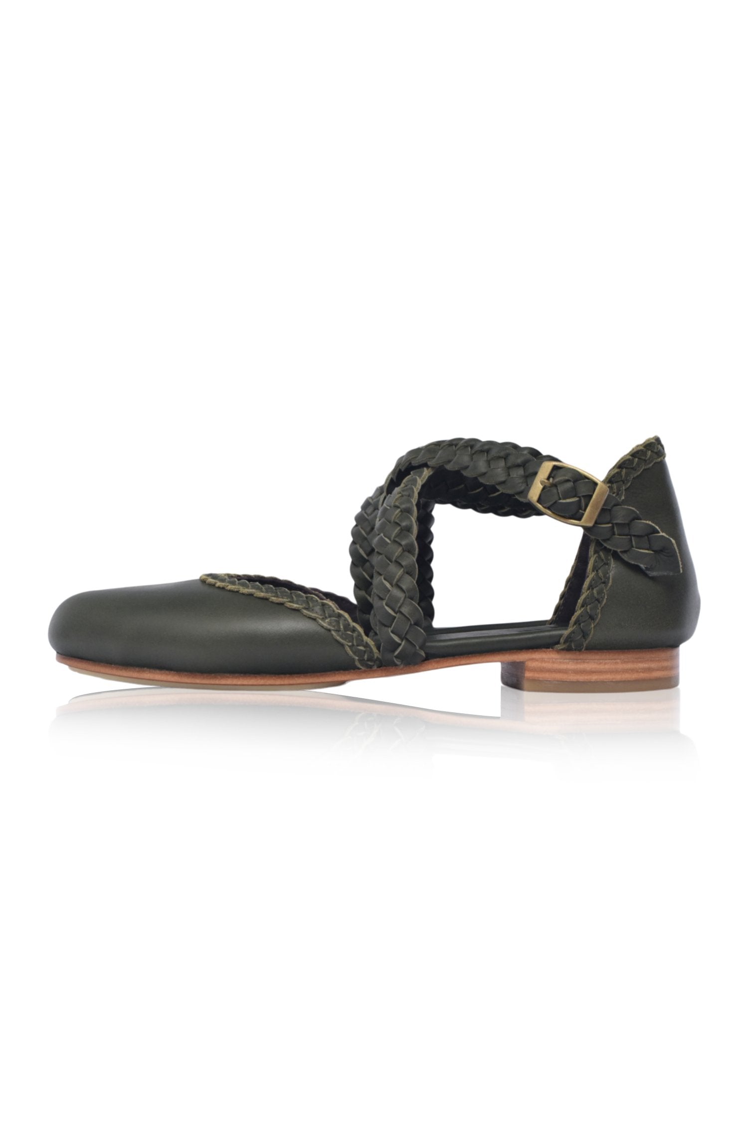 Tallulah Braided Leather Flats by Bali ELF