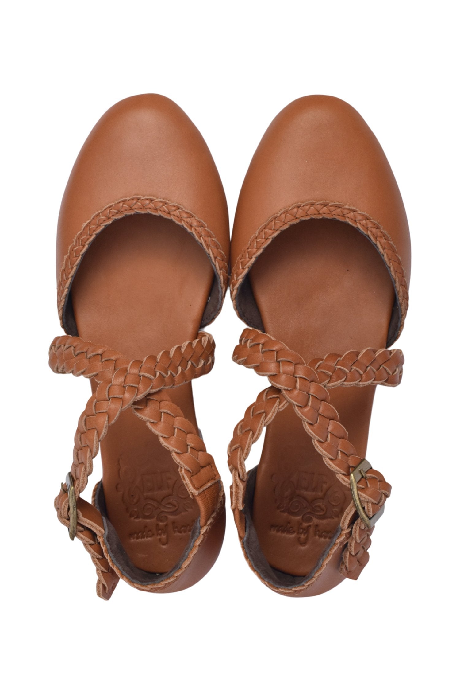 Tallulah Braided Leather Flats by Bali ELF