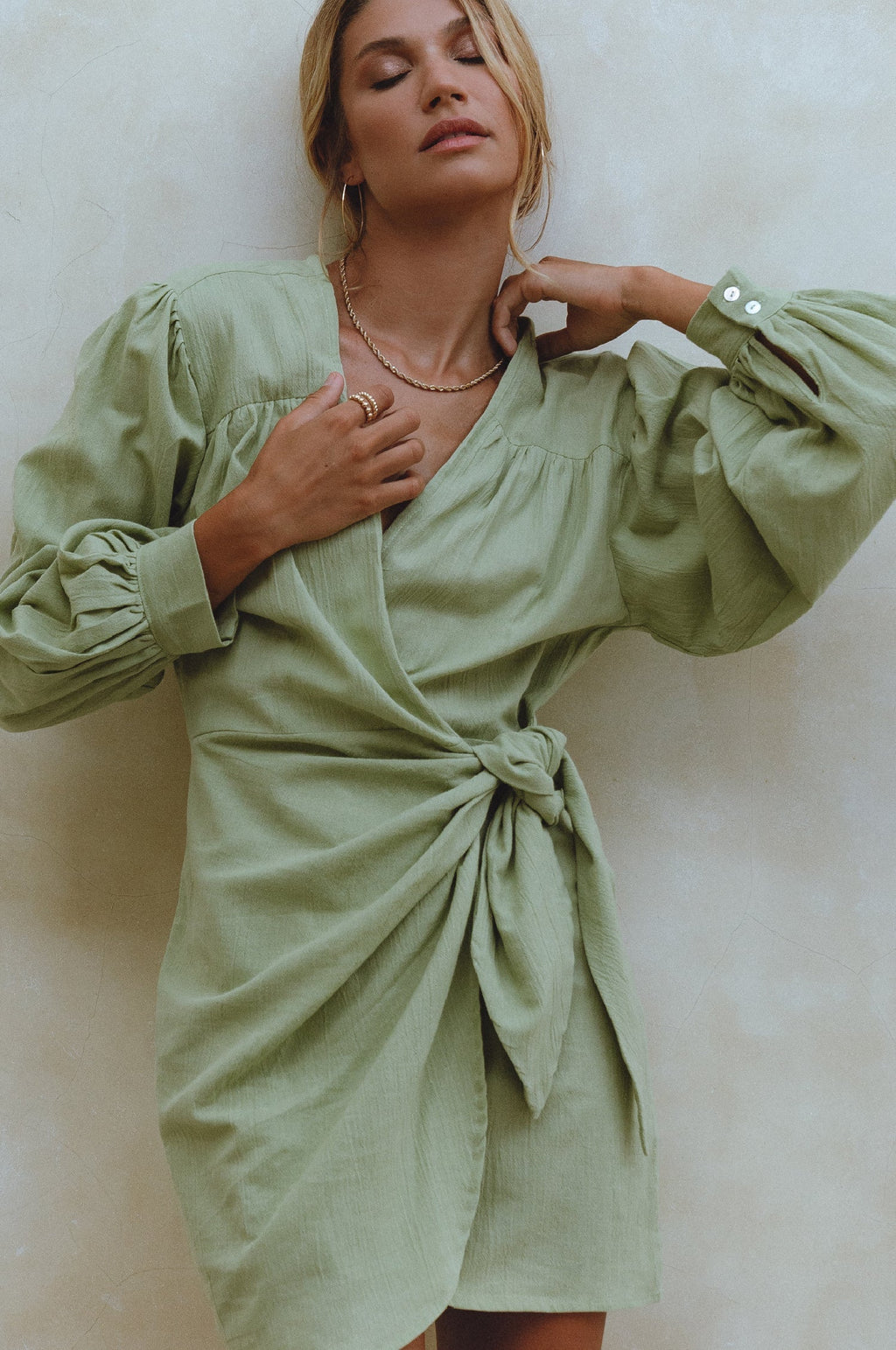 Ti Amo Linen Wrap Dress by Bali ELF