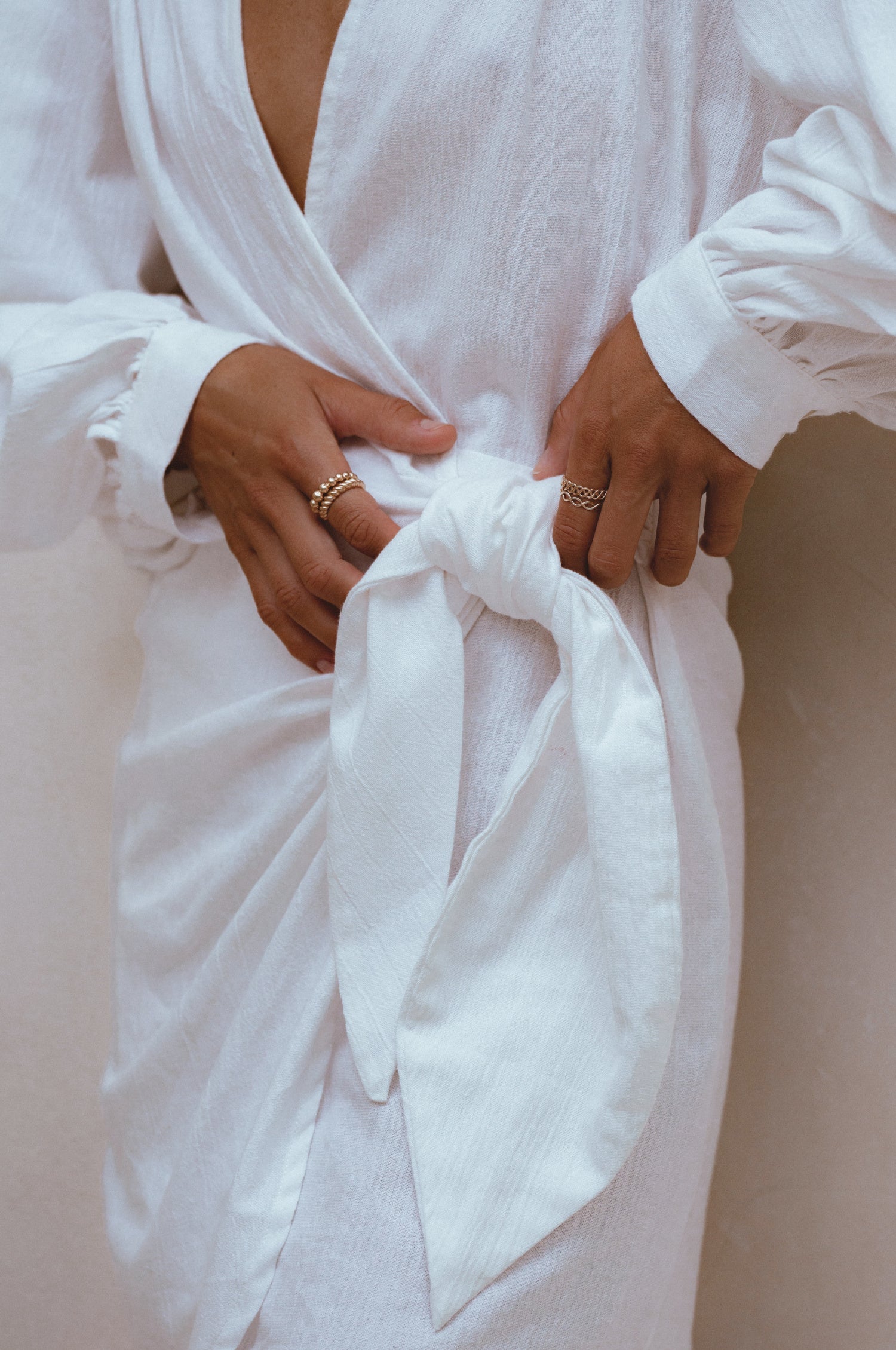 Ti Amo Linen Wrap Dress by Bali ELF