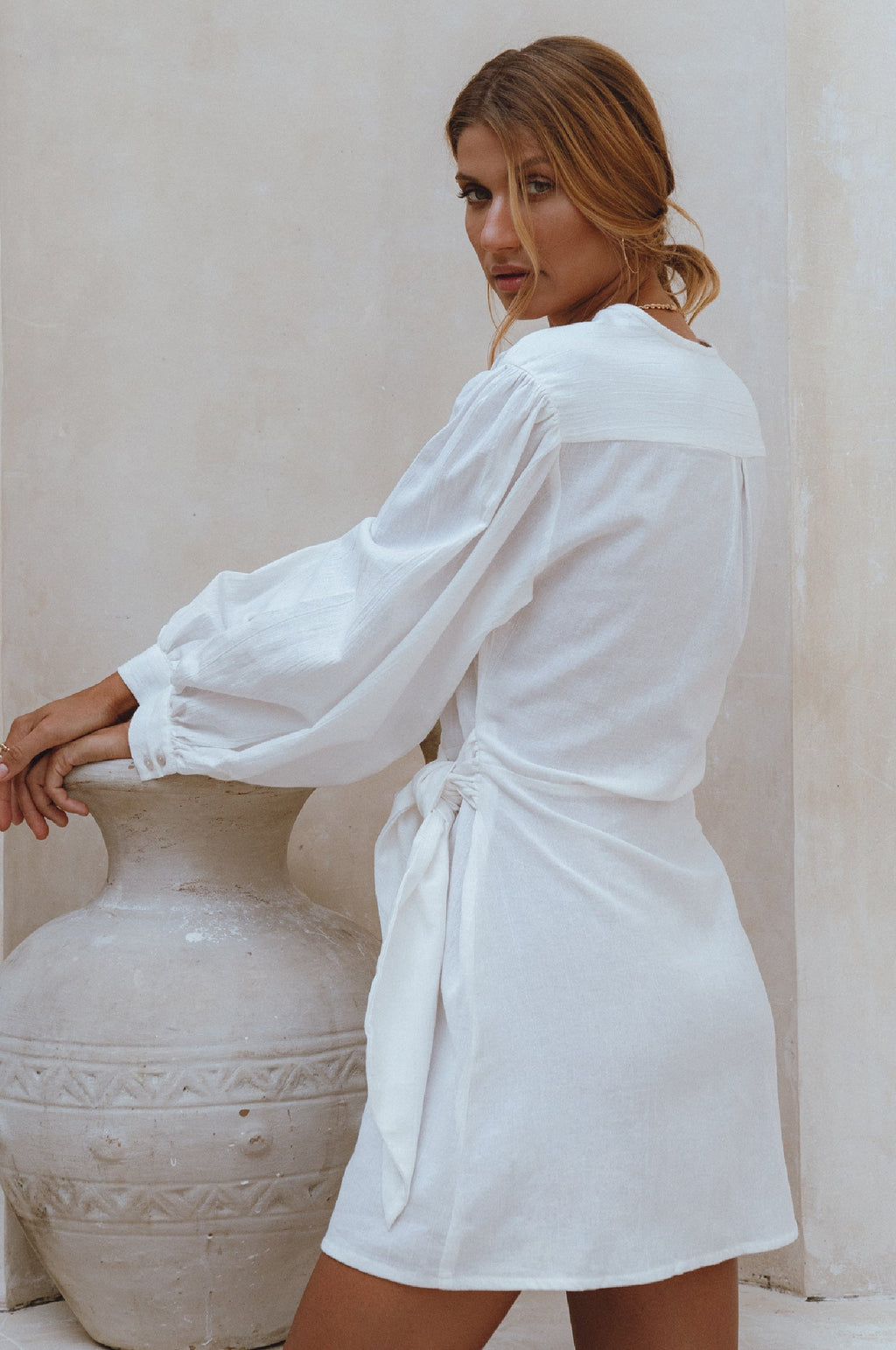 Ti Amo Linen Wrap Dress by Bali ELF