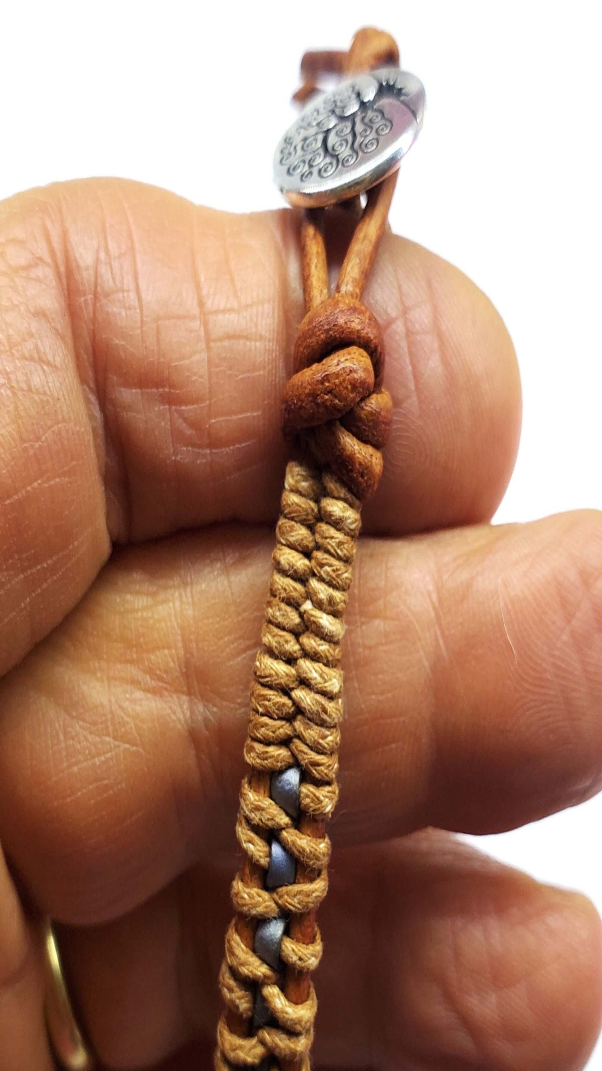 Handmade Tree of Life Leather Wrap Bracelet
