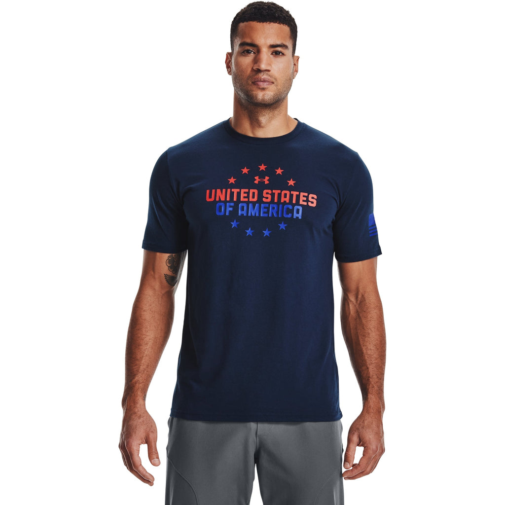 [1365051-408] Mens Under Armour Freedom US of A T-Shirt by SNEAKAR