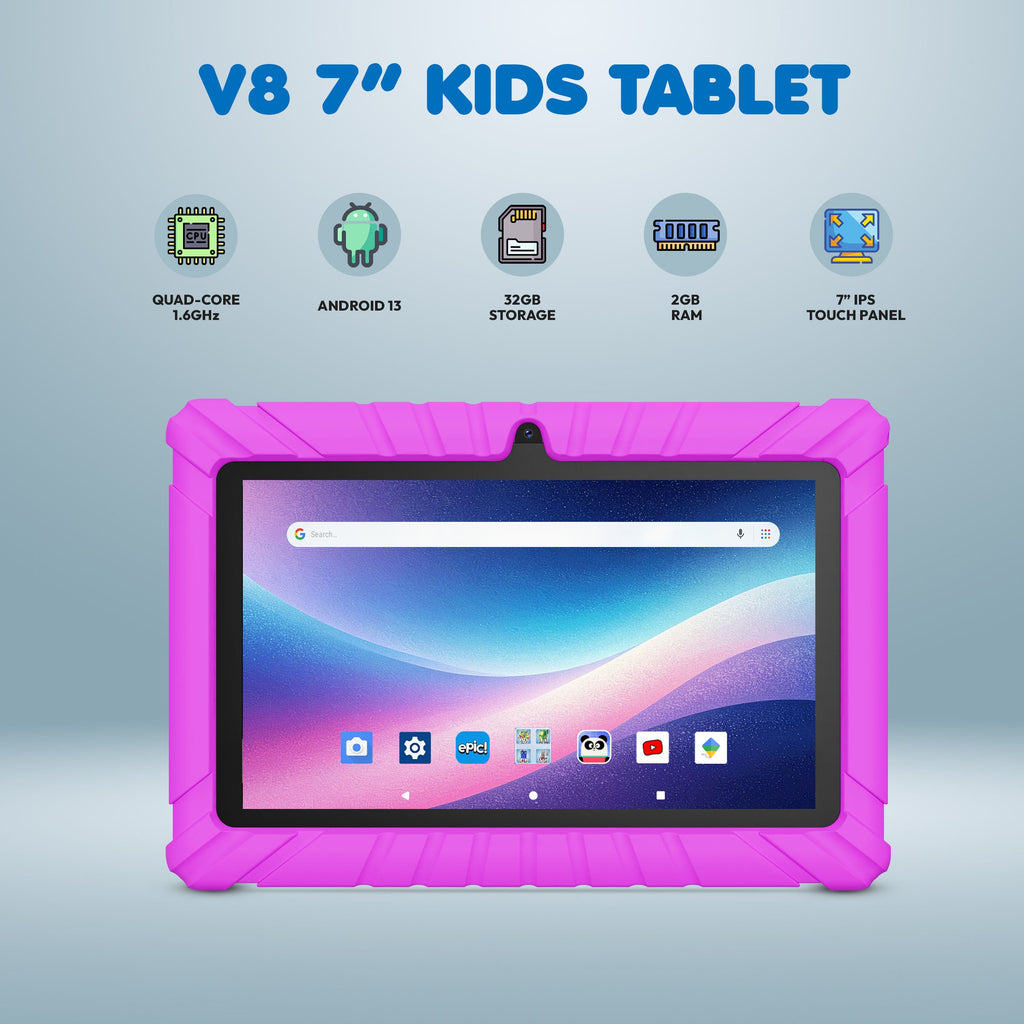 Contixo V8-2 - 7-Inch Kids Tablet - STEM Learning, 32GB, Wi-Fi, Parental Controls