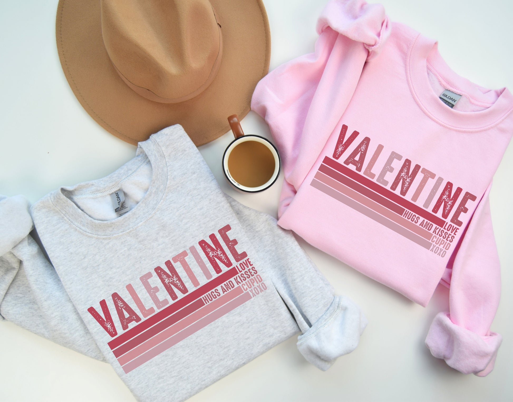 Valentine Stripe Sweatshirt by All The Right Perks LLC