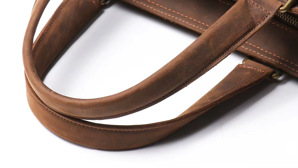 The Viggo Briefcase | Genuine Leather Messenger Bag by STEEL HORSE LEATHER