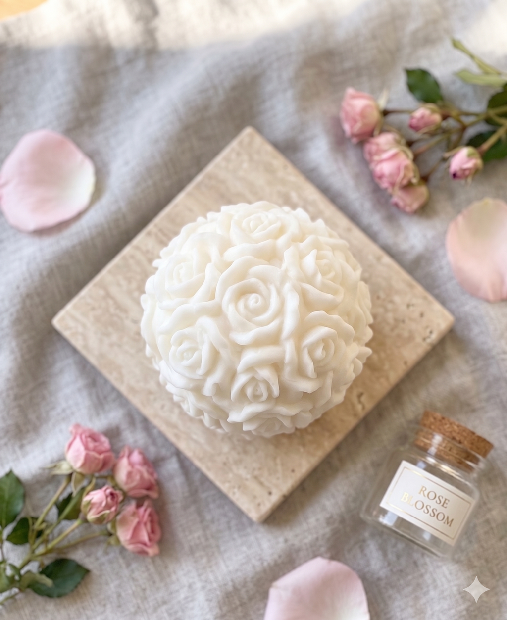 Rose Blossom Candle