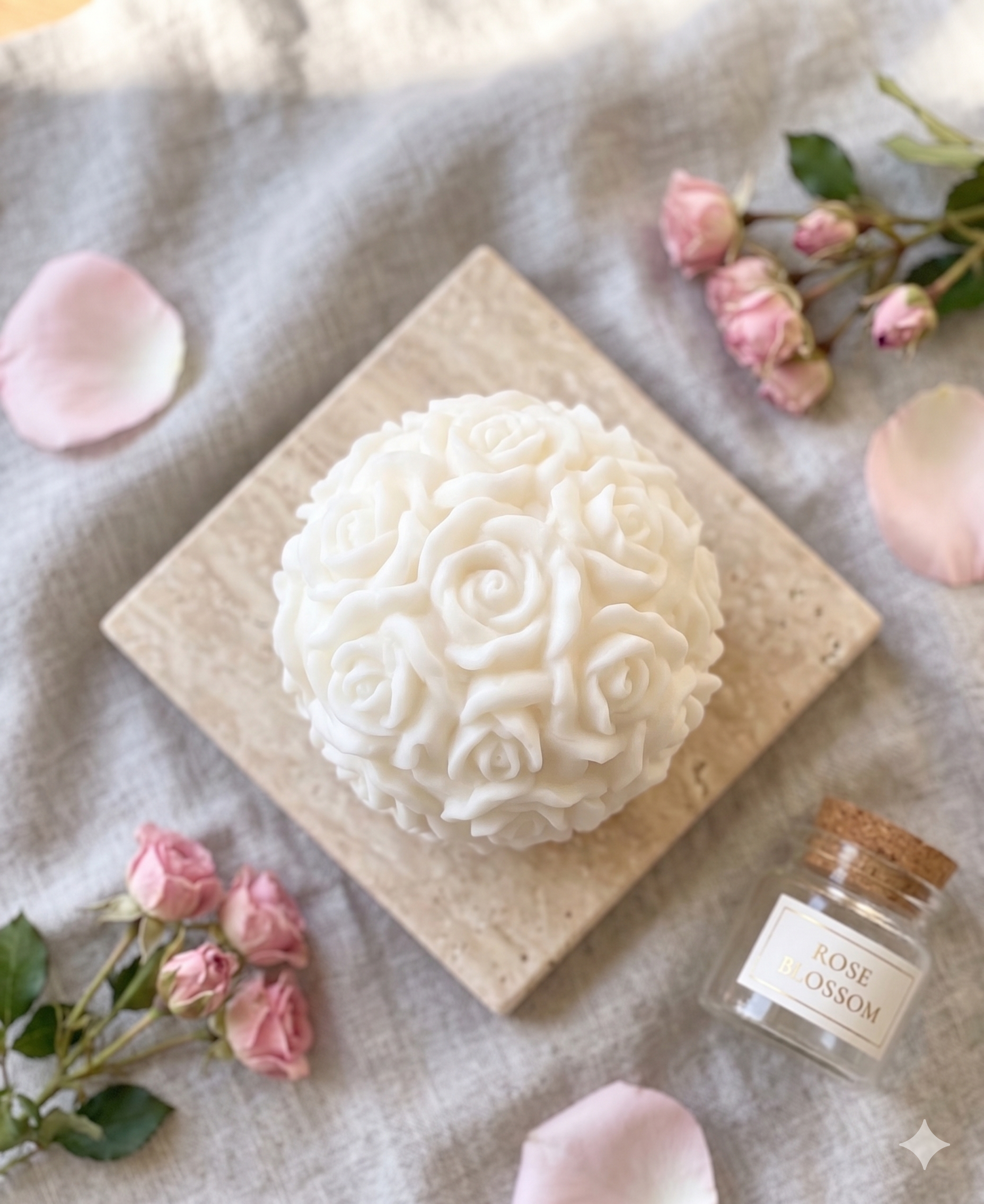 Rose Blossom Candle