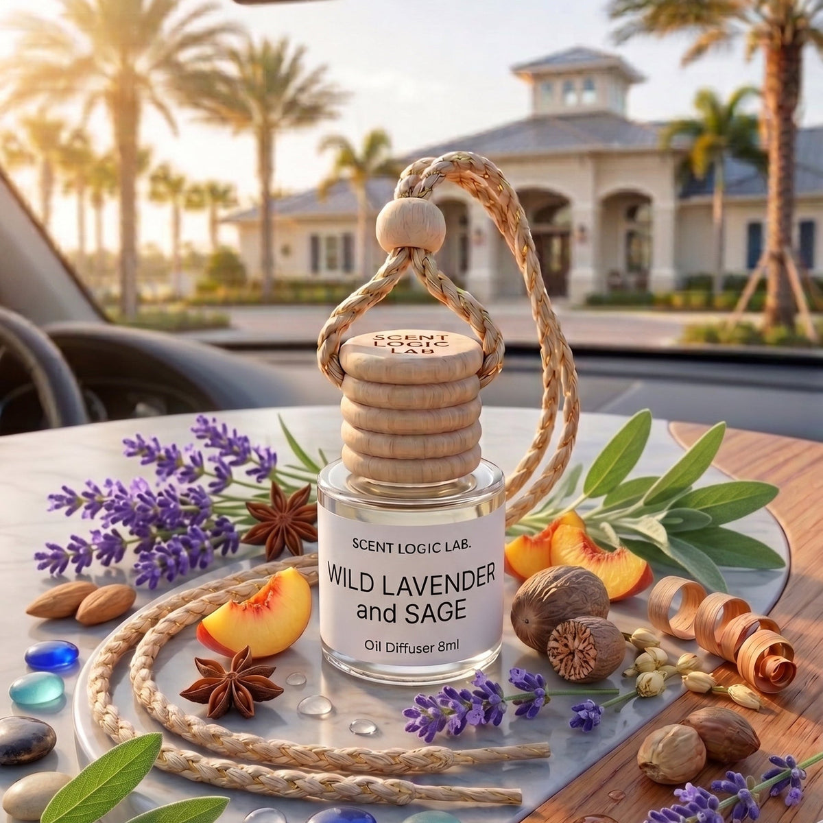 Luxury 8ml Car Diffuser in Floral Scents