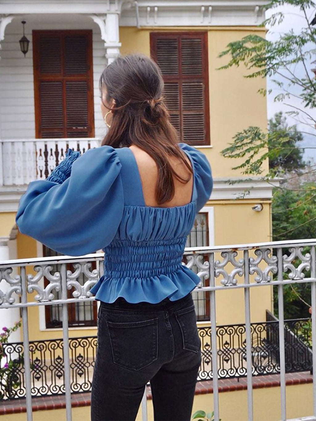 Victorian Renaissance Boho Peasant Long Sleeve Gothic Lolita Tops Blouse by Anna-Kaci