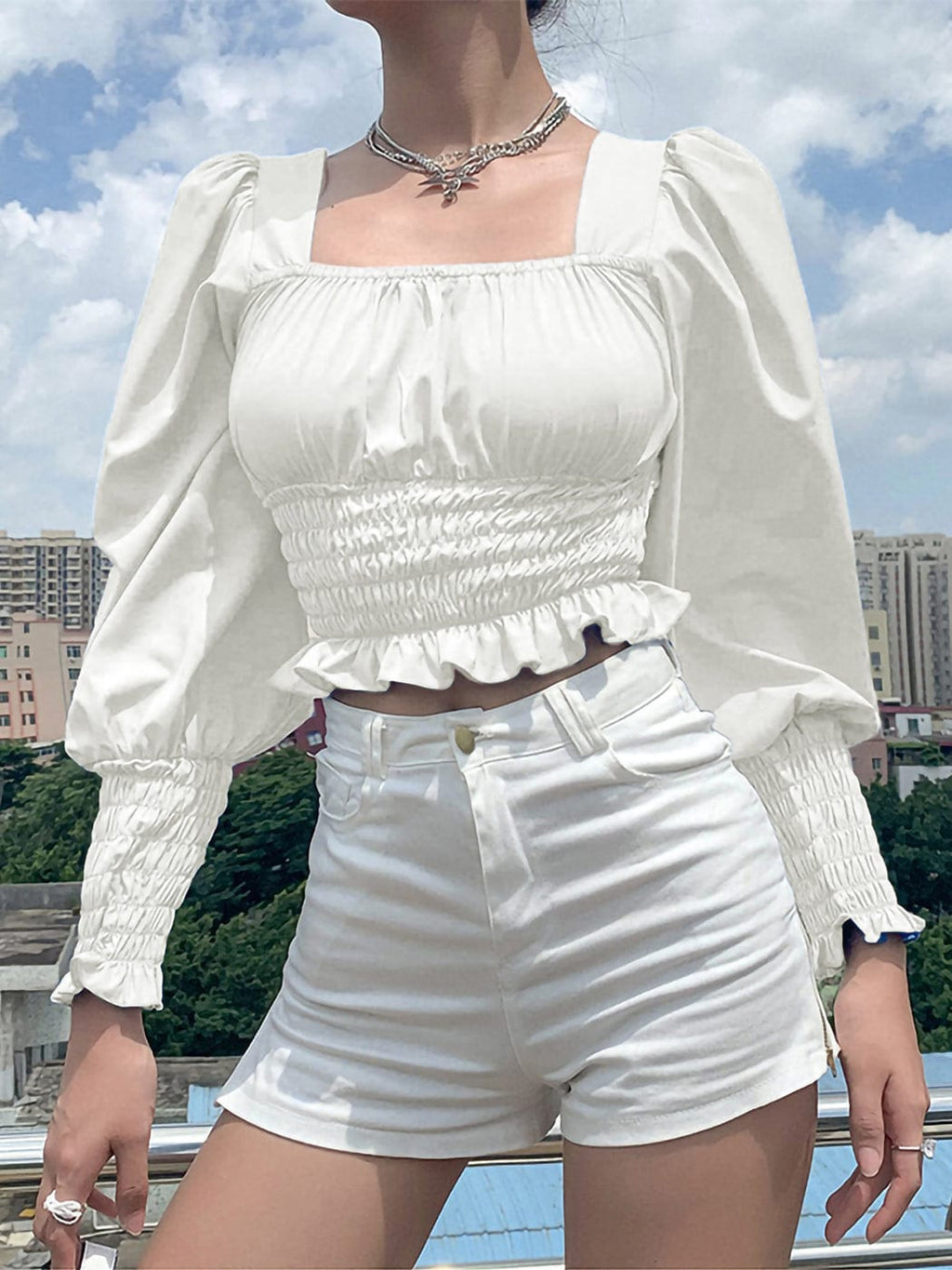 Victorian Renaissance Boho Peasant Long Sleeve Gothic Lolita Tops Blouse by Anna-Kaci