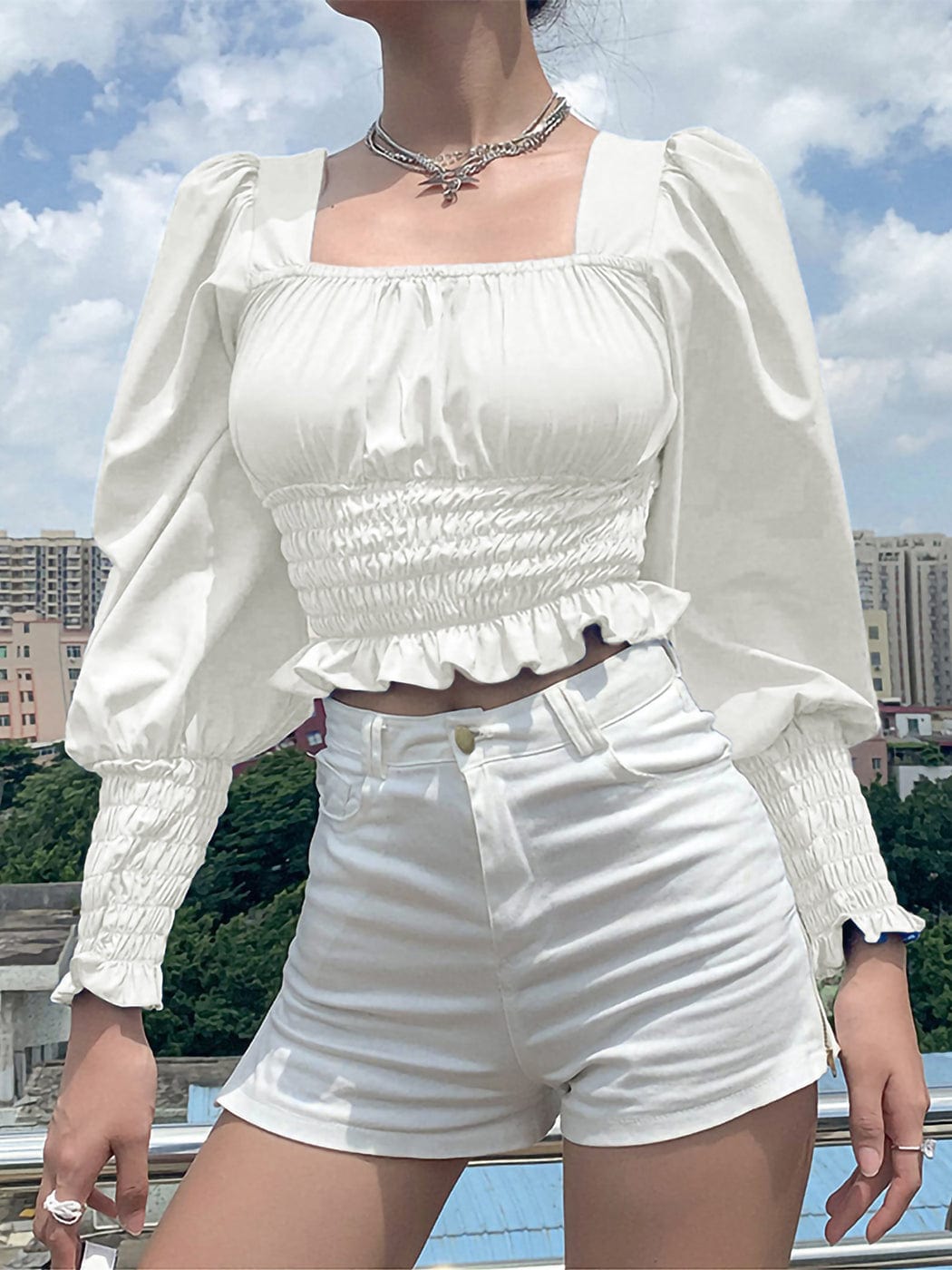 Victorian Renaissance Boho Peasant Long Sleeve Gothic Lolita Tops Blouse by Anna-Kaci