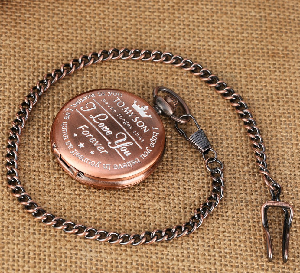 Quartz Pocket Watch - Stylish Gift for Father's Day