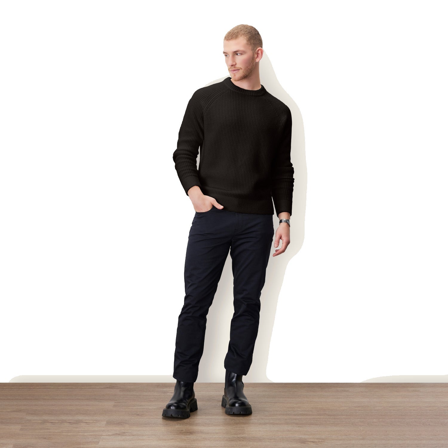 Aidan Chunky Cashmere Crewneck by Italic