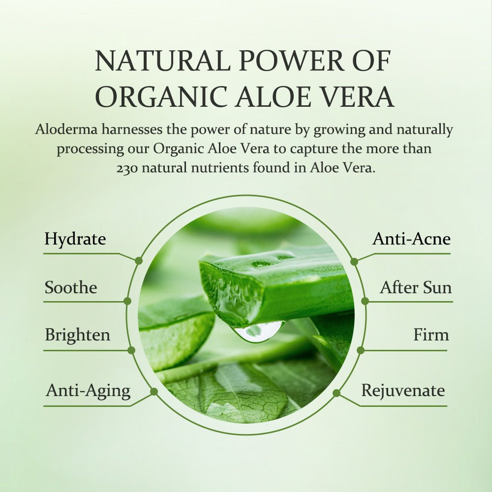 ALODERMA Pure Aloe Vera Gel + Tea Tree Oil - AloeCure