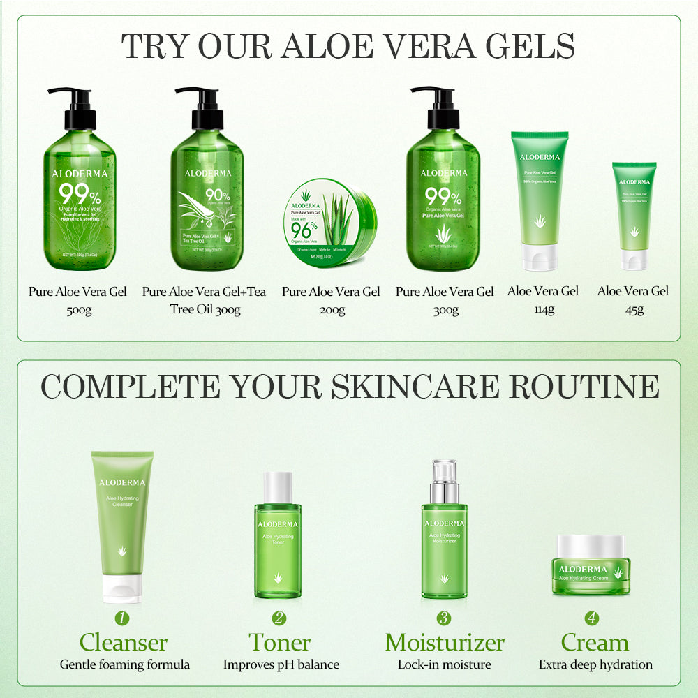 ALODERMA Pure Aloe Vera Gel + Tea Tree Oil by AloeCure