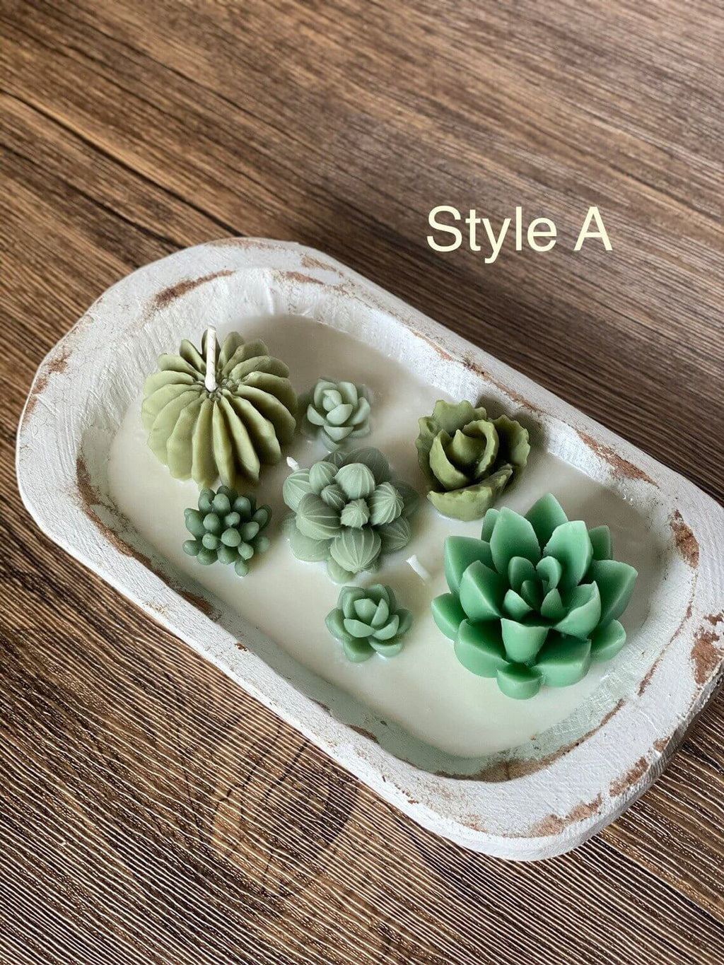 Arizona Dream Cactus Wooden Bowl Candle | Hand-Poured Desert Scent