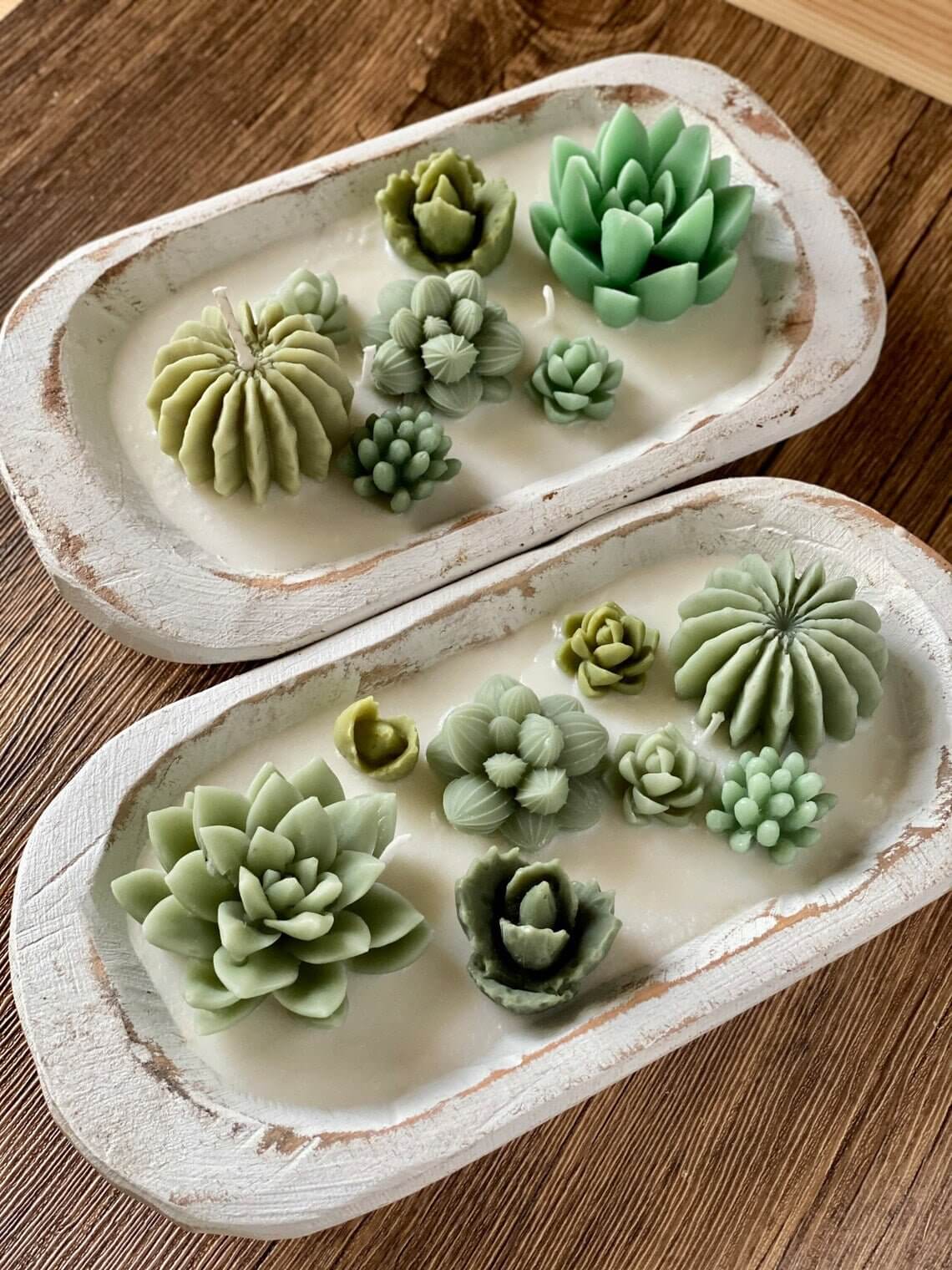 Arizona Dream Cactus Wooden Bowl Candle | Hand-Poured Desert Scent