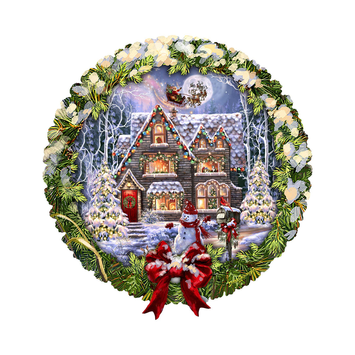 Christmas House Holiday Door Decor by D. Gelsinger - Christmas Decor - 8652812H-DG