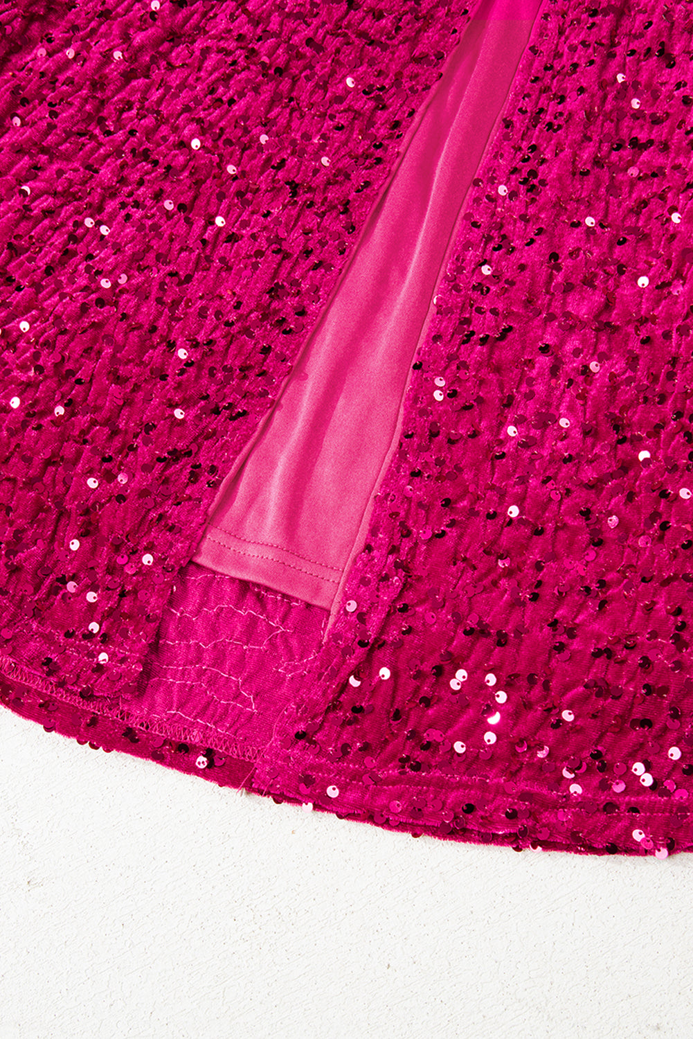Meadow High Bodycon Sequin Gown by Threaded Pear