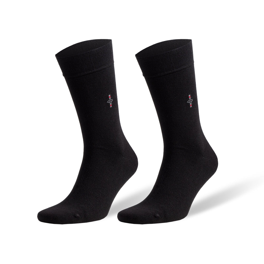 Men's Bamboo Dress Socks with Seamless Toe, Crew Length, Size 8-11.5 