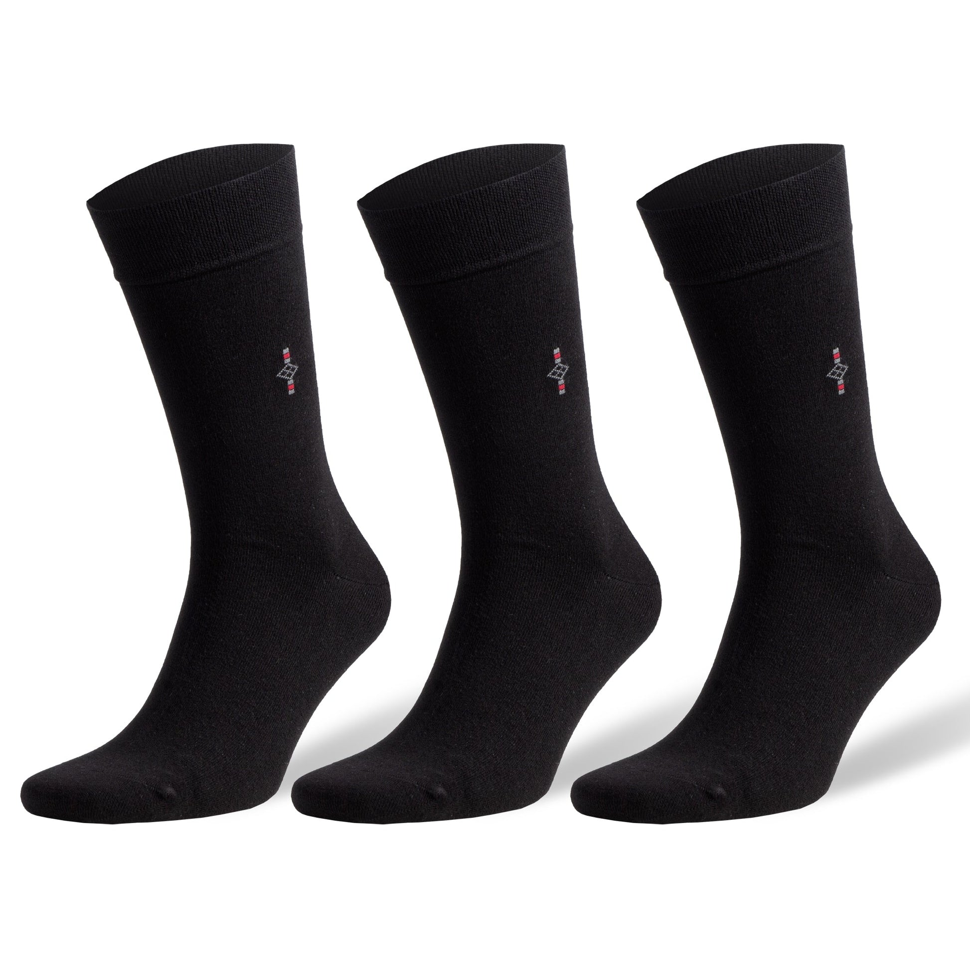 Men's Bamboo Dress Socks with Seamless Toe, Crew Length, Size 8-11.5 