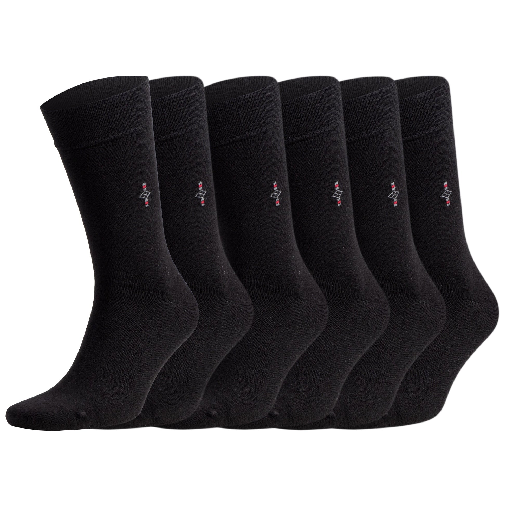Men's Bamboo Dress Socks with Seamless Toe, Crew Length, Size 8-11.5 