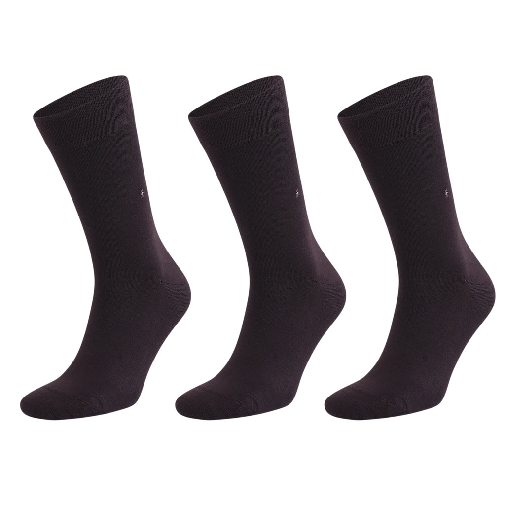 Men's Bamboo Dress Socks with Seamless Toe, Crew Length, Size 8-11.5 