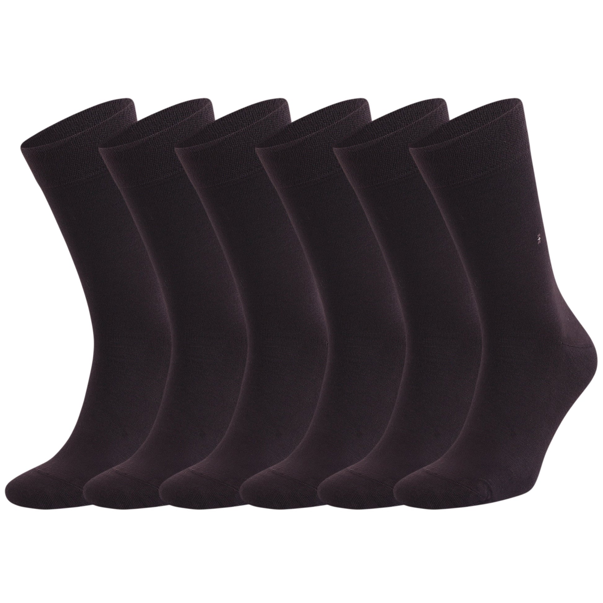 Men's Bamboo Dress Socks with Seamless Toe, Crew Length, Size 8-11.5 