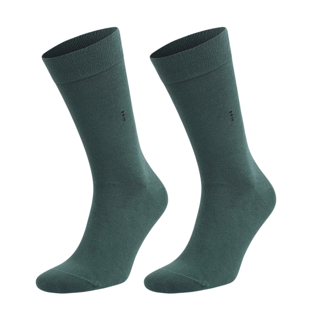 Men's Bamboo Dress Socks with Seamless Toe, Crew Length, Size 8-11.5 