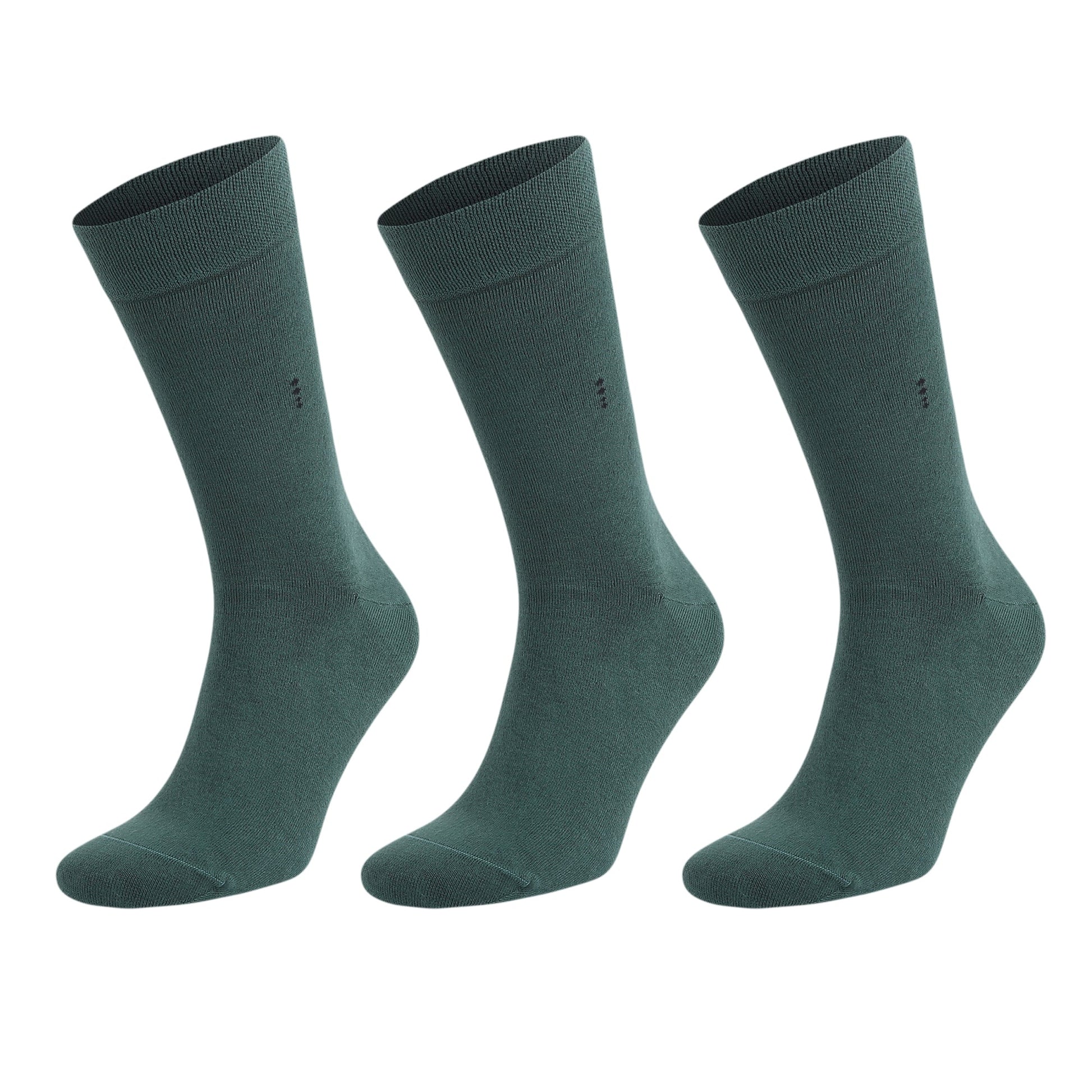 Men's Bamboo Dress Socks with Seamless Toe, Crew Length, Size 8-11.5 