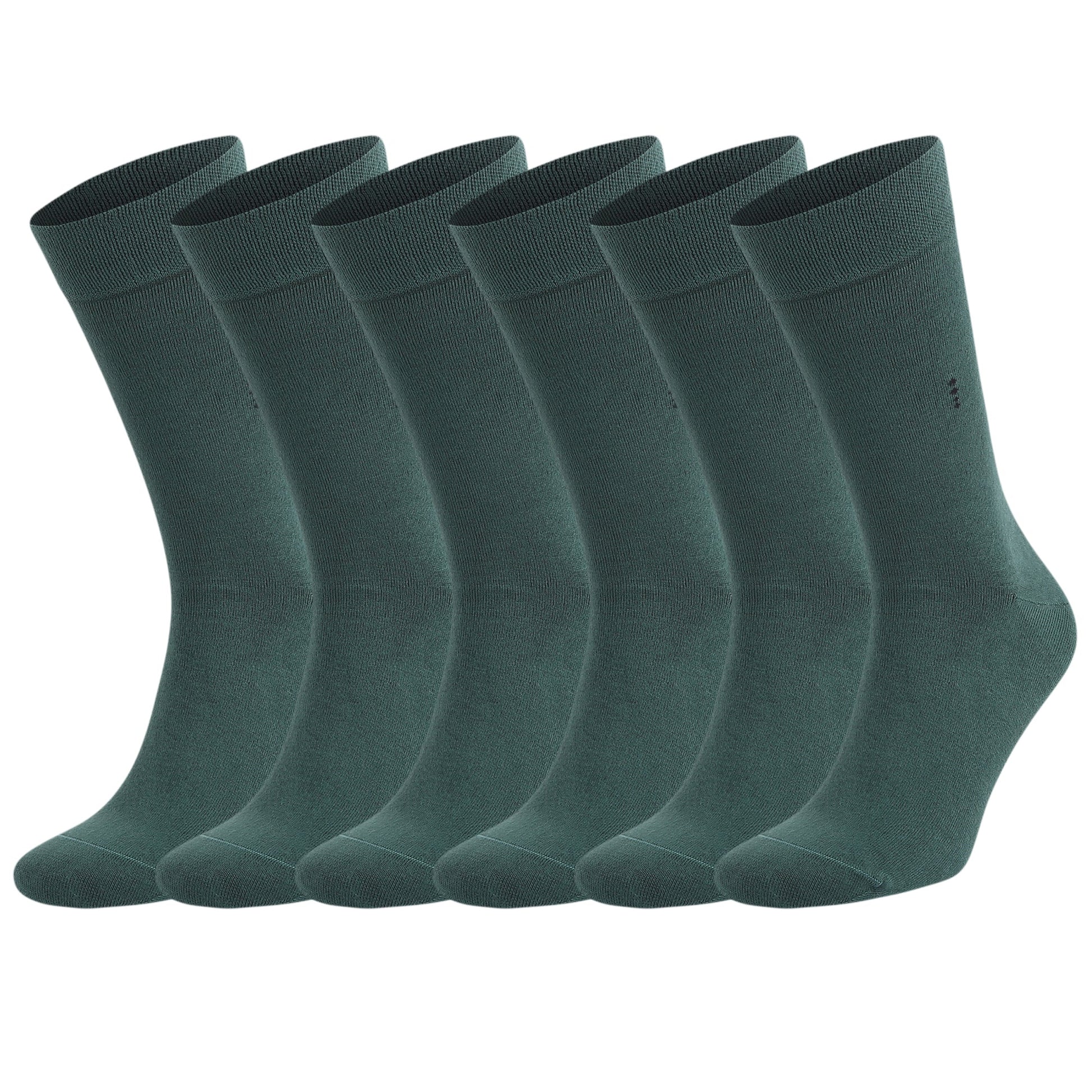 Men's Bamboo Dress Socks with Seamless Toe, Crew Length, Size 8-11.5 