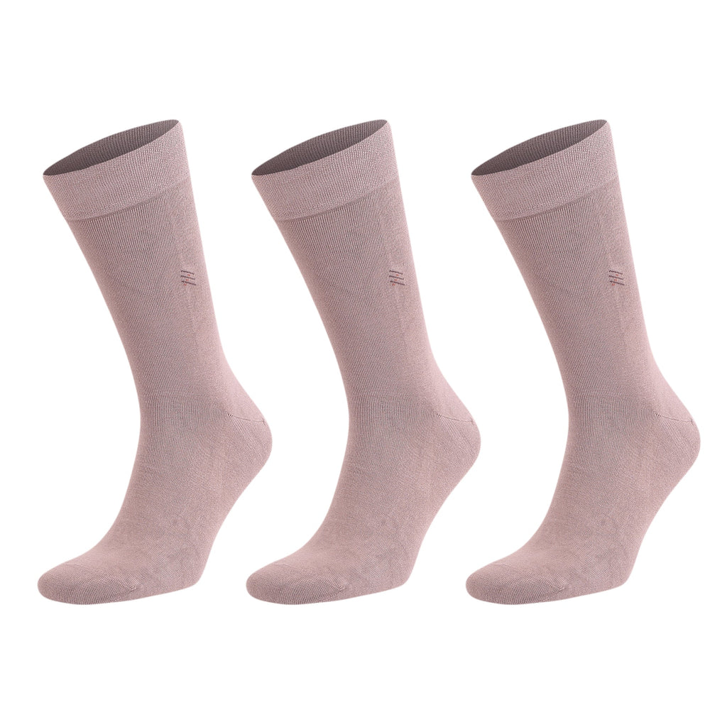 Men's Bamboo Dress Socks with Seamless Toe, Crew Length, Size 8-11.5 