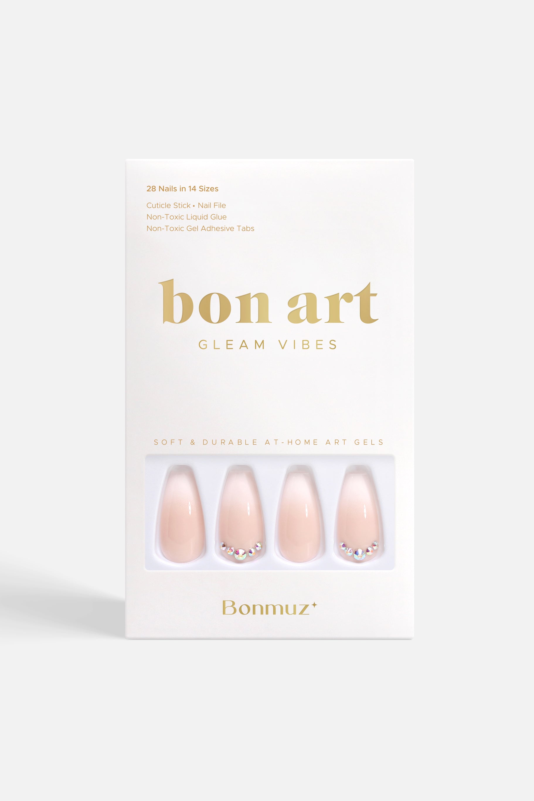 Strawberry Mousse | Soft & Durable Press-On Nails - Bonmuz